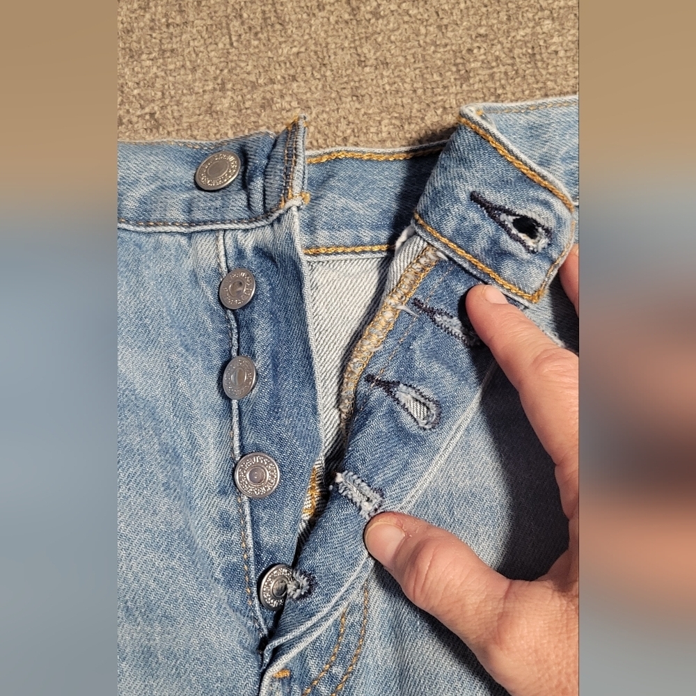 Distressed Denim Shorts - Picture 3 of 8